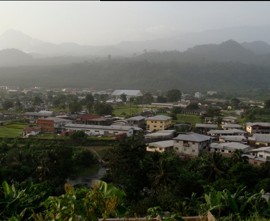 Coastal city Limbe, Cameroon_ strategic hub for shipping, fishing, and trade.