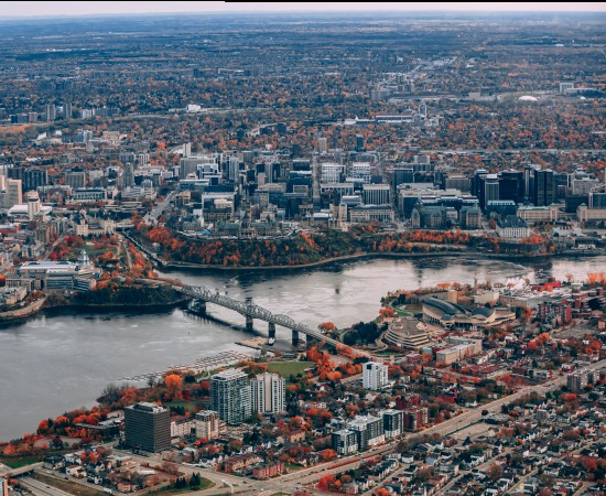 Dynamic manufacturing hub in Ottawa, Canada, with aerospace innovation.