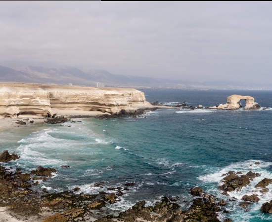 Pipe and cable floats support smooth maritime trade in Antofagasta.