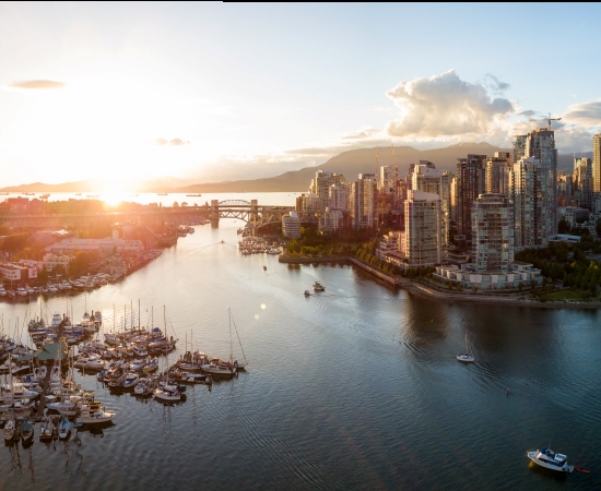 Vancouver, bustling coastal city with film industry, tech hub, and natural beauty.