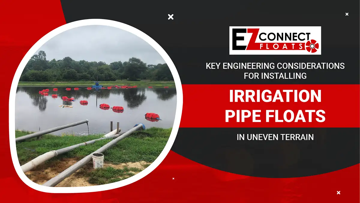 Installing Irrigation Pipe Floats